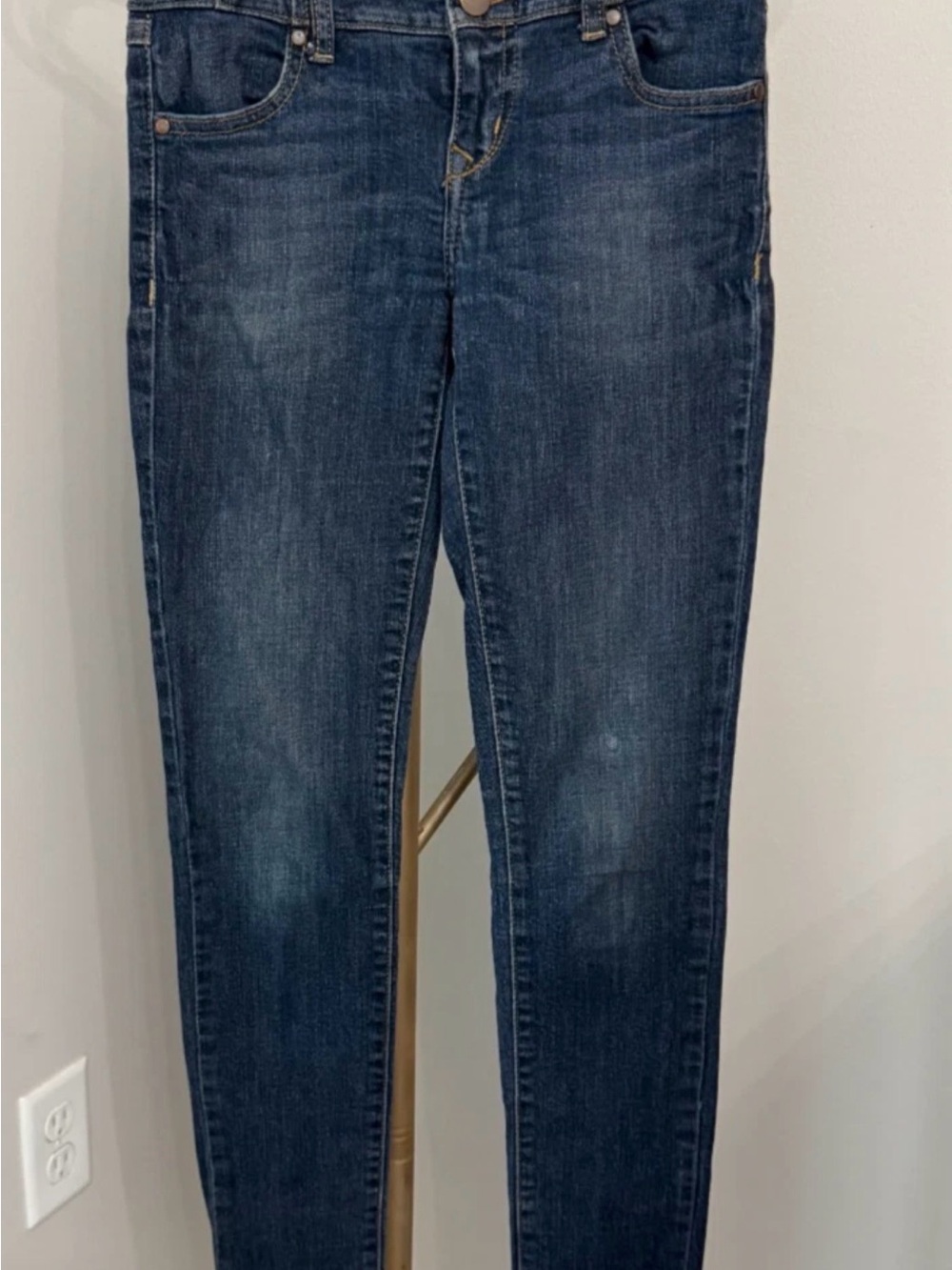VTG Eunina Jeans Juniors Size 1 Skinny Fit High Waist Made in USA EUC